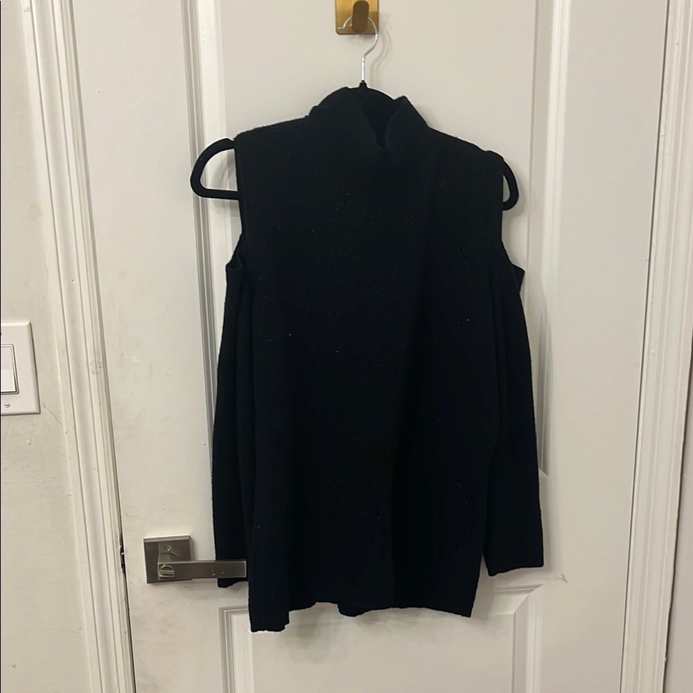 Cato Black Cowl Neck Sweater with Turtleneck Design
